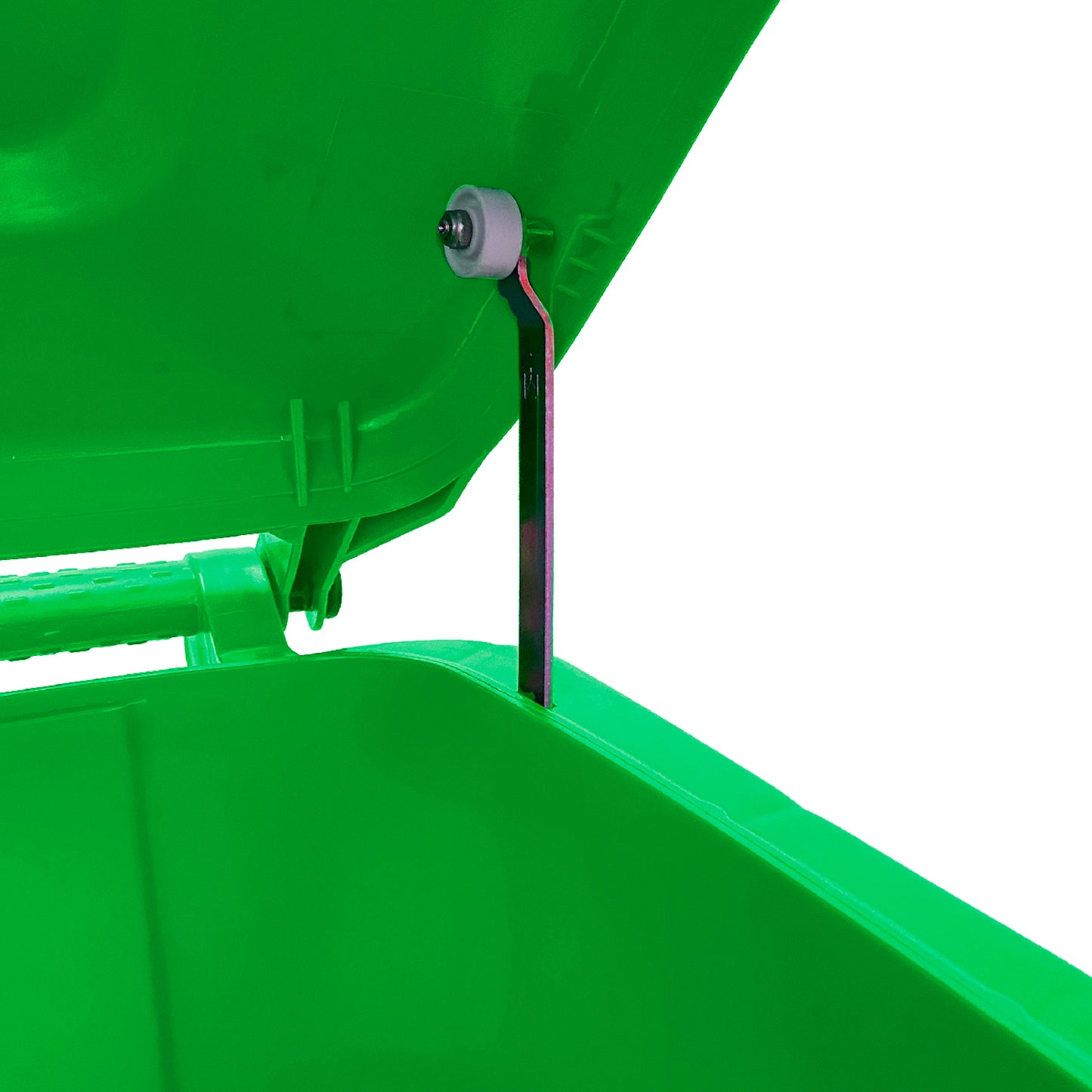 Basurero 100Lt C/Rueda/Pedal Verde