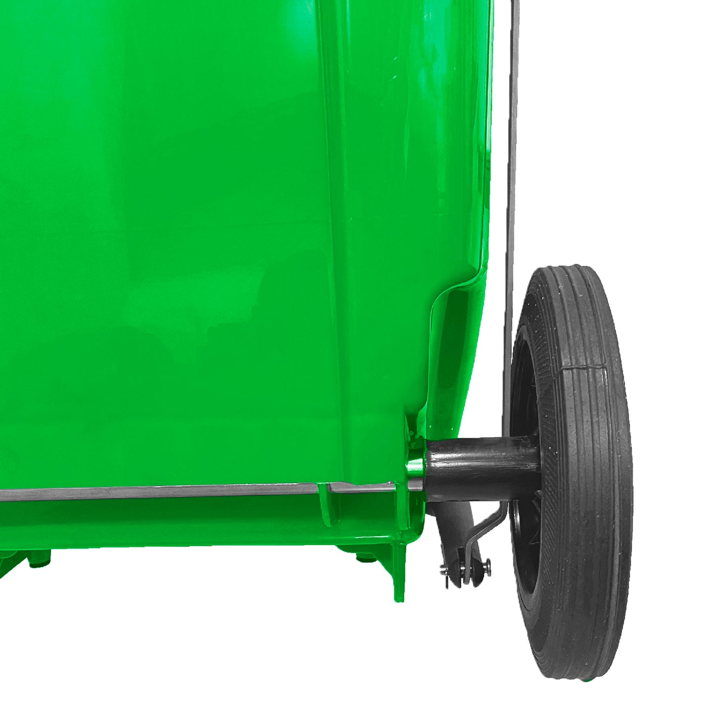 Basurero 100Lt C/Rueda/Pedal Verde