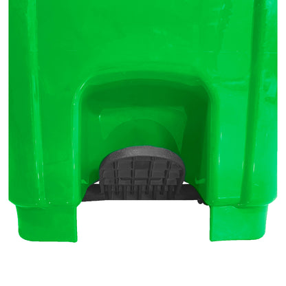 Basurero 100Lt C/Rueda/Pedal Verde