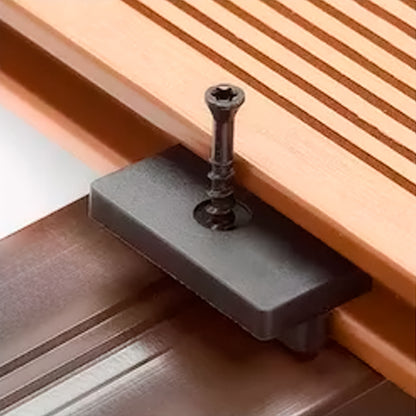 Tornillo autoperforante Torx fijando clip de sujeción en tabla de deck WPC, sistema de instalación oculta para terraza