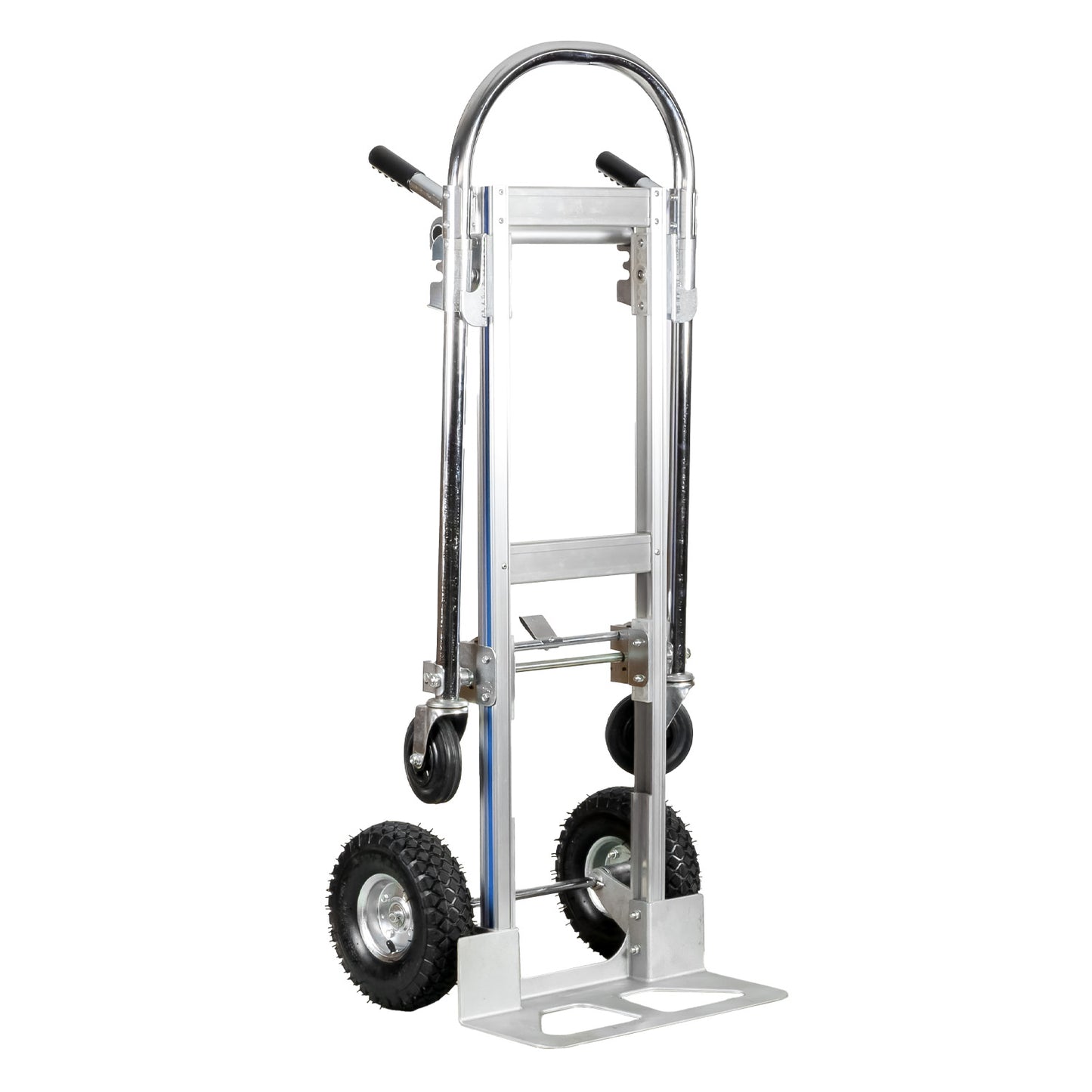 Carro yegua de aluminio de 350 kg en perspectiva lateral frontal