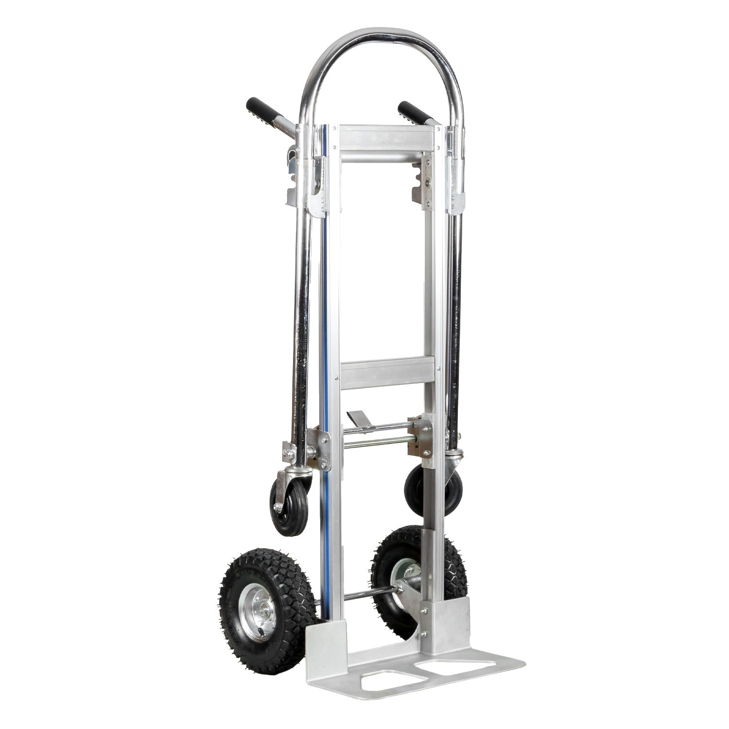 Carro yegua de aluminio de 350 kg en perspectiva lateral frontal
