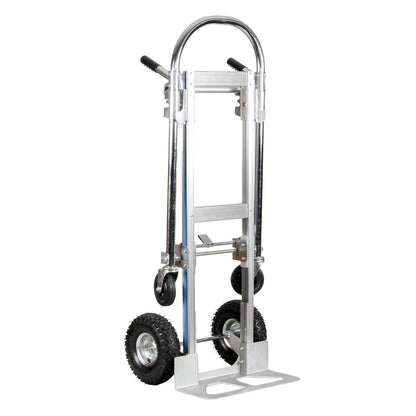 Carro yegua de aluminio de 350 kg en perspectiva lateral frontal
