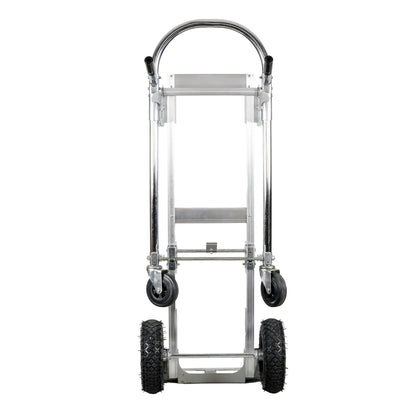 Vista frontal del carro yegua multipropósito de aluminio