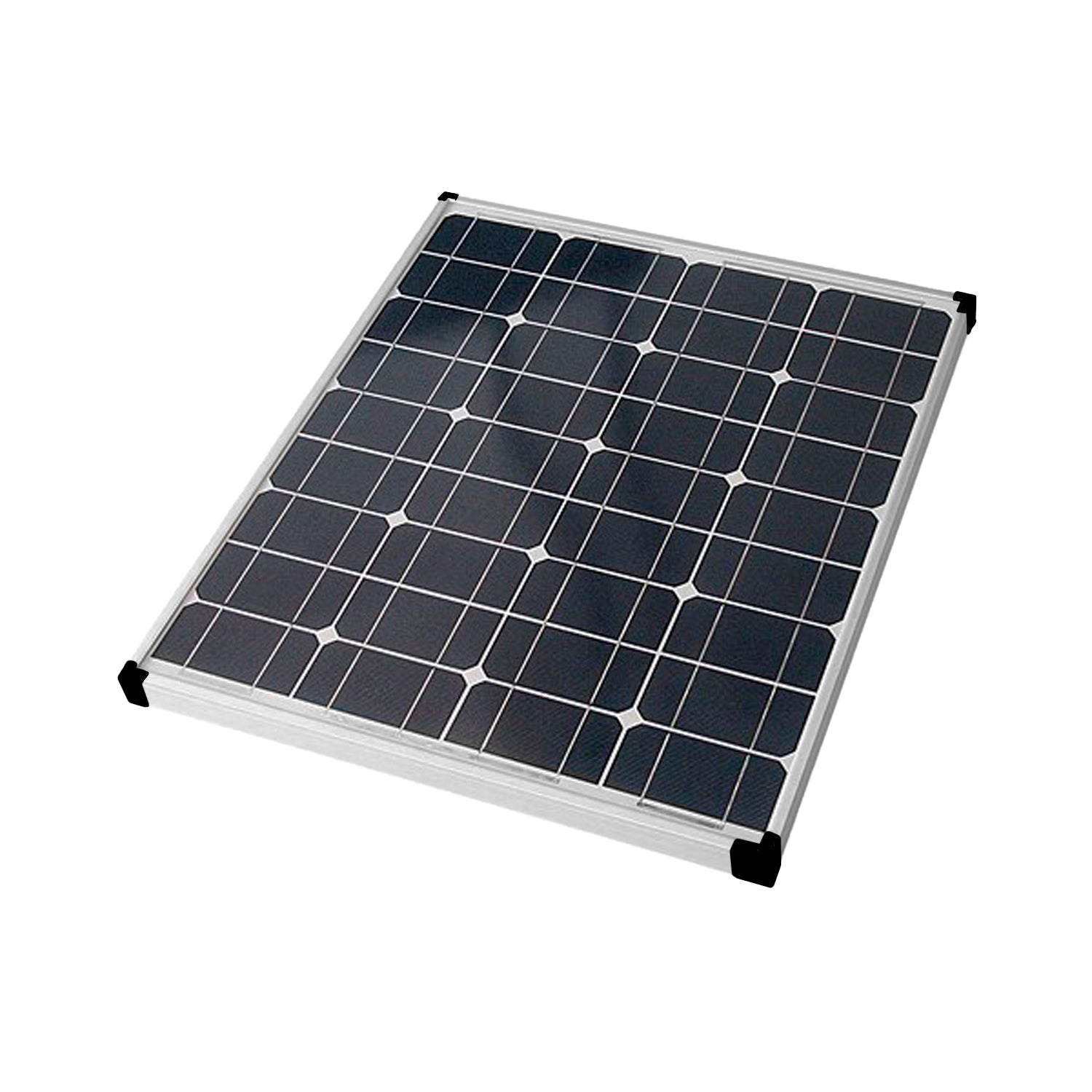 Panel solar monocristalino 50W con celdas fotovoltaicas y marco de aluminio