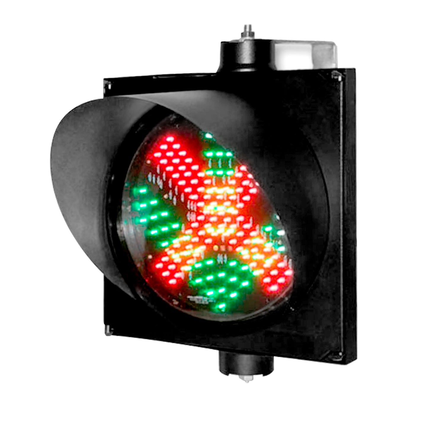 Señal Cruz Y Flecha V/R C/Carcaza Completa 300Mm