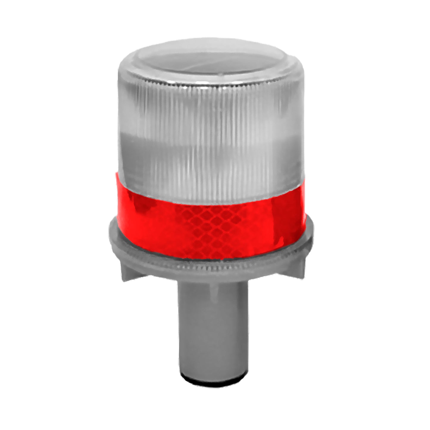 Baliza Redonda Solar Roja P/Conos