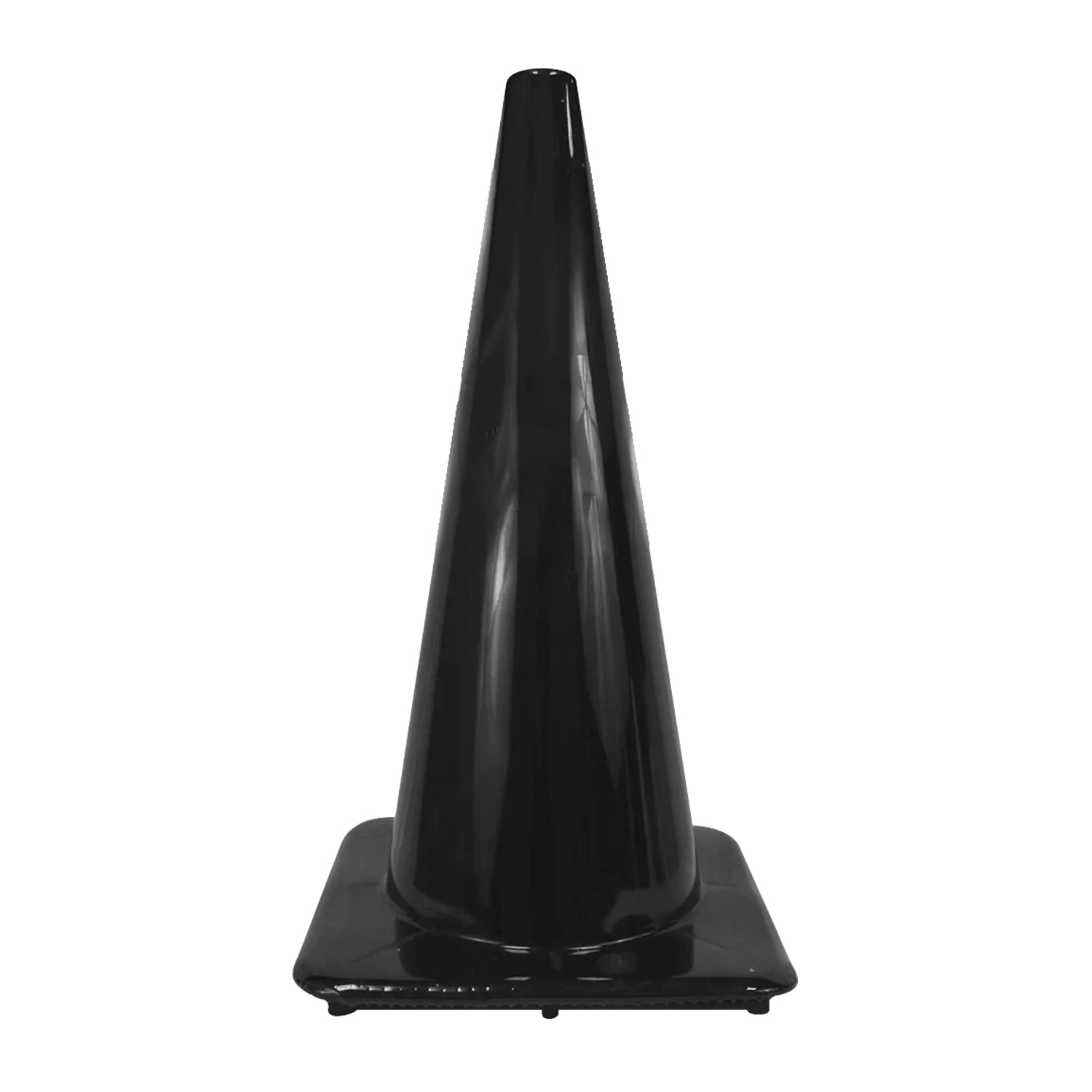 Cono 28” negro sin cinta, fabricado en PVC, para canalización de flujos vehiculares y peatonales en sectores de baja velocidad