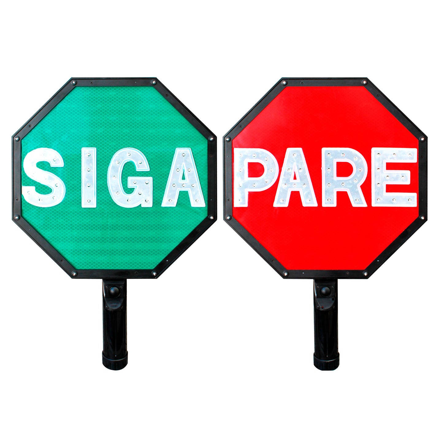 Paleta 30 Cm Pare/Siga Recargable Leds