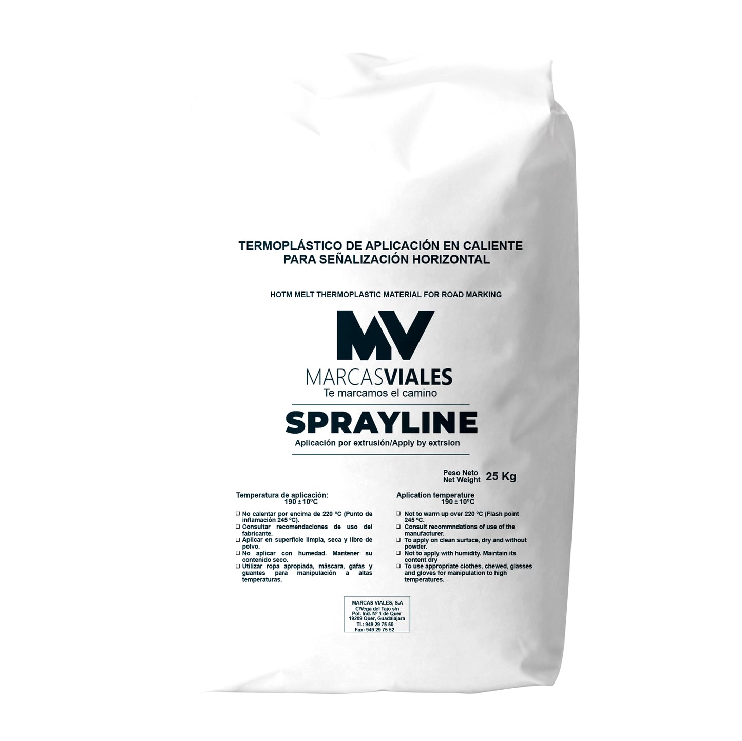 Pint Termo Spray Blca Marcas Viales 25 Kg