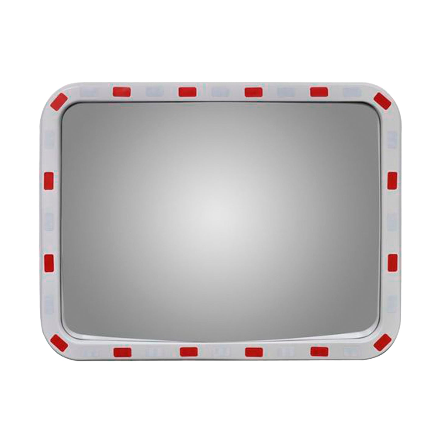 Liq. Espejo Panor. 40X60 Cms Roj/Bla Cuadrado