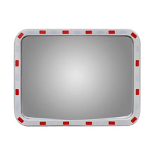 Liq. Espejo Panor. 40X60 Cms Roj/Bla Cuadrado