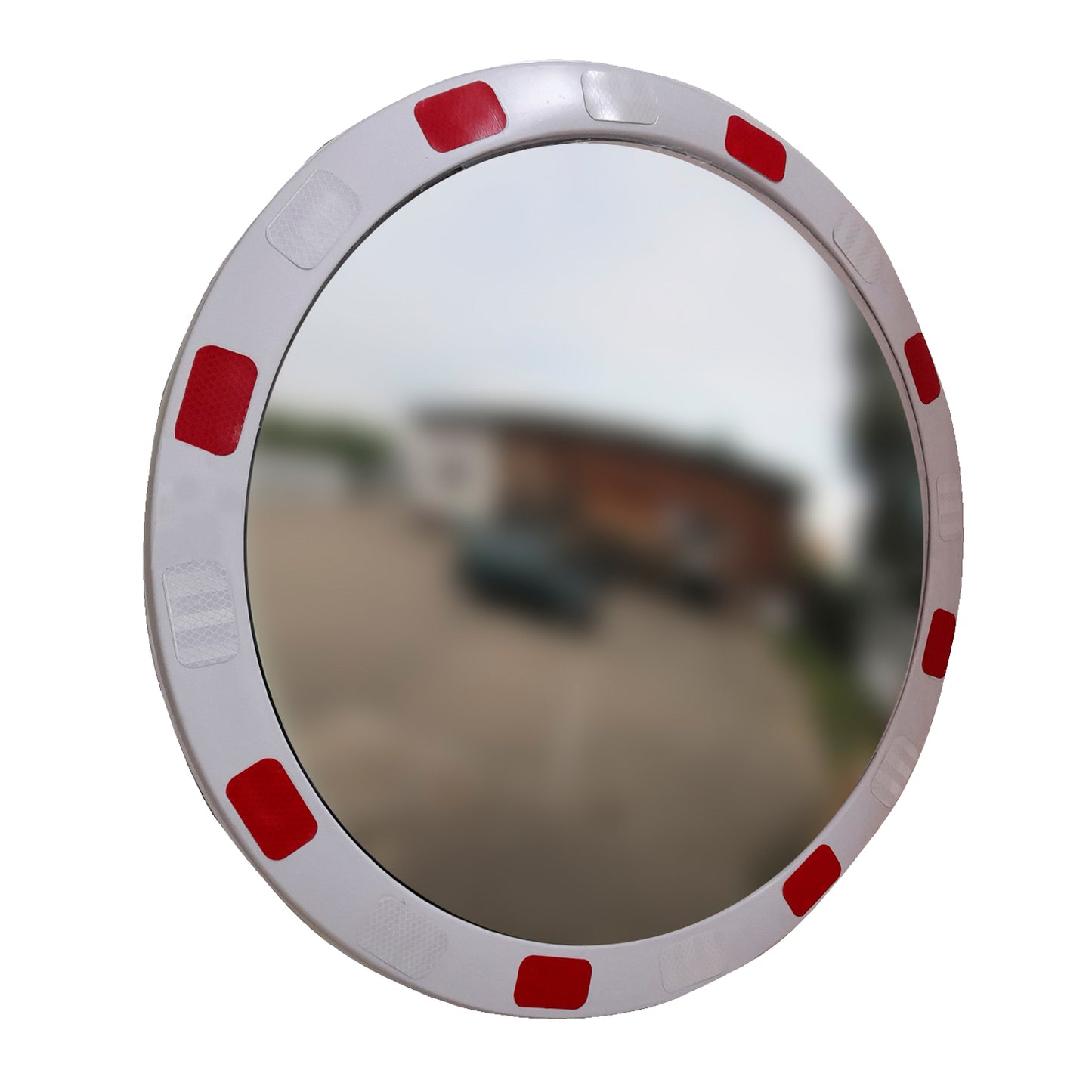 Liq. Espejo Panor. 80 Cms Roj/Bla Circular