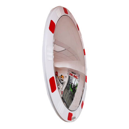 Liq. Espejo Panor. 80 Cms Roj/Bla Circular