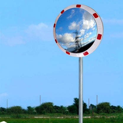 Liq. Espejo Panor. 80 Cms Roj/Bla Circular