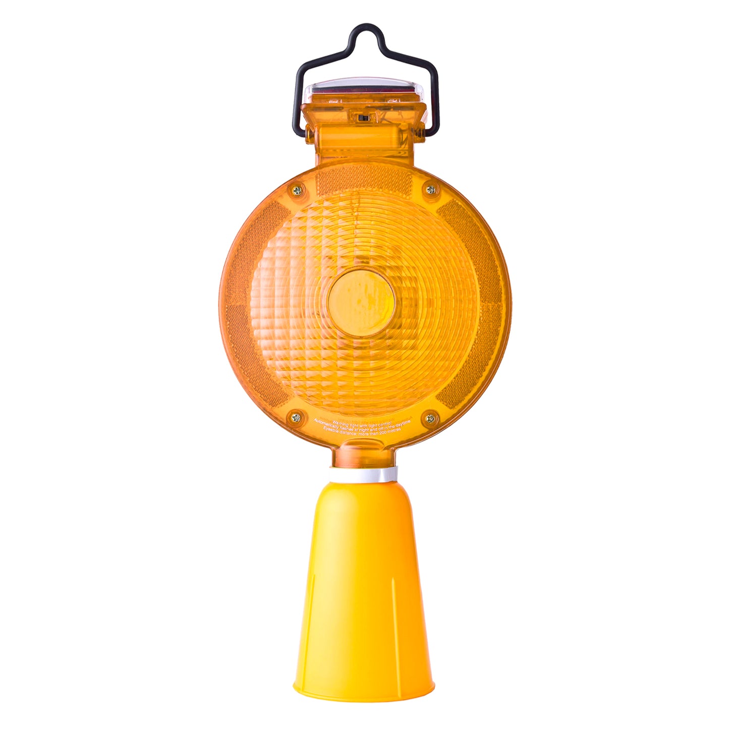 Lampara Solar Amarilla Cono Redonda