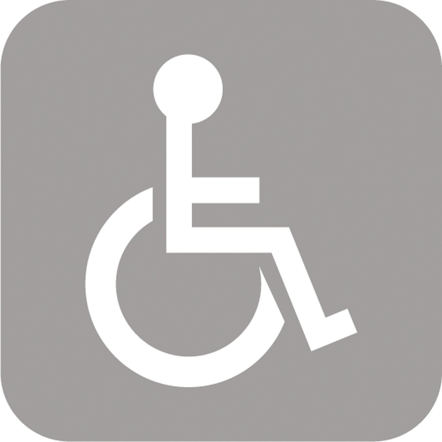 Señal Preformada Minusvalido Bco 1.6 X 1.6 Mt