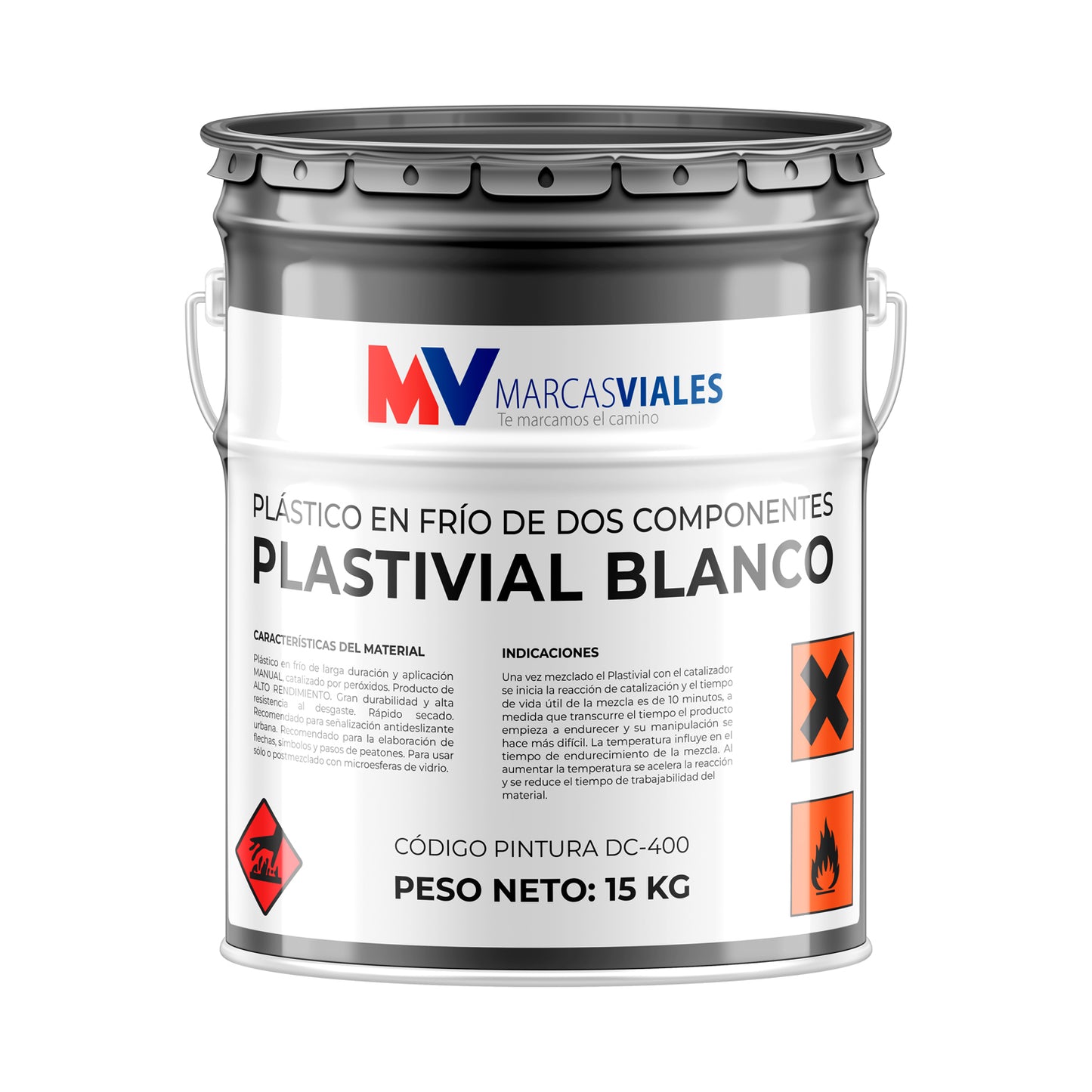 Pint. Plastivial Blanc 15 Kgs (S/Cat 1 250 Gr)