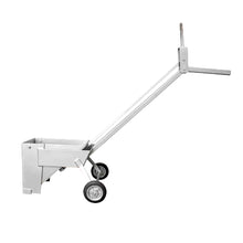 Zapata de aplicación manual de 10 cm para pintura termoplástica, con estructura metálica y platina inferior para demarcación vial manual.