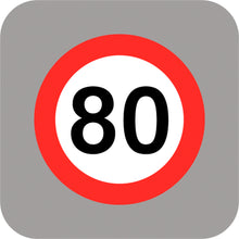 Señal Preform Veloc 80 Km 2X4.8 Mts