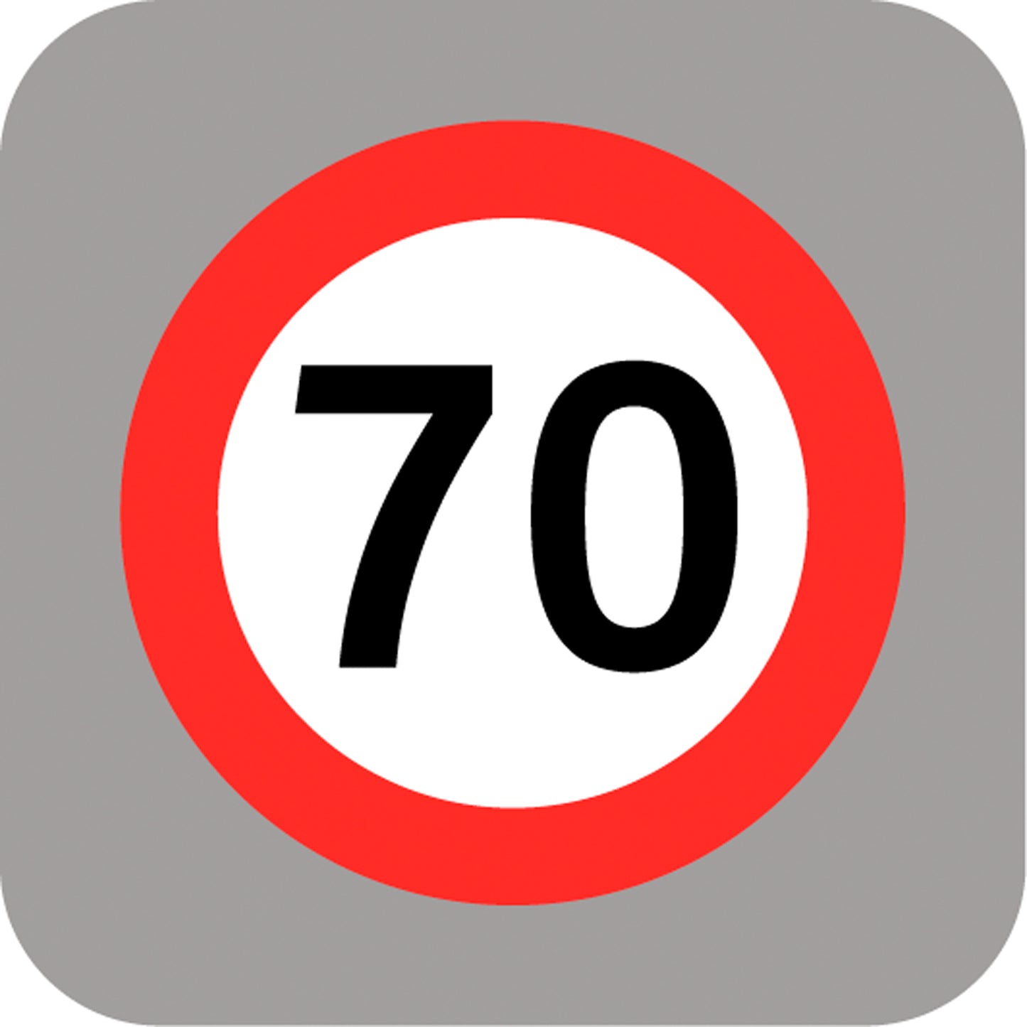 Señal Prefor Vel Max 70 Km 2 X 8 Mts