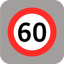 Señal Prefor Vel Max 60 Km 2 X 8 Mts