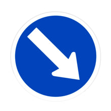 Señal Paso Oblig Der 0.5X0.5 Alum Gip