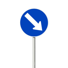 Señal Paso Oblig Der 0.5X0.5 Alum Gip