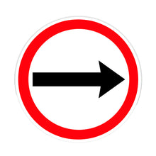 Señal Direc Oblig 0.5X0.5 Alum Gip