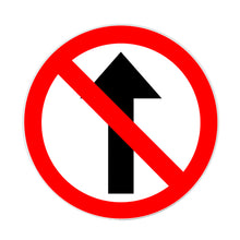 Señal No Entrar 0.5X0.5 Alum. Gip