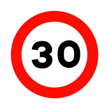 Señal Vel Max 30 Km 0.5X0.5 Al Gip