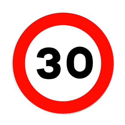 Señal Vel Max 30 Km 0.5X0.5 Al Gip