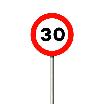 Señal Vel Max 30 Km 0.5X0.5 Al Gip