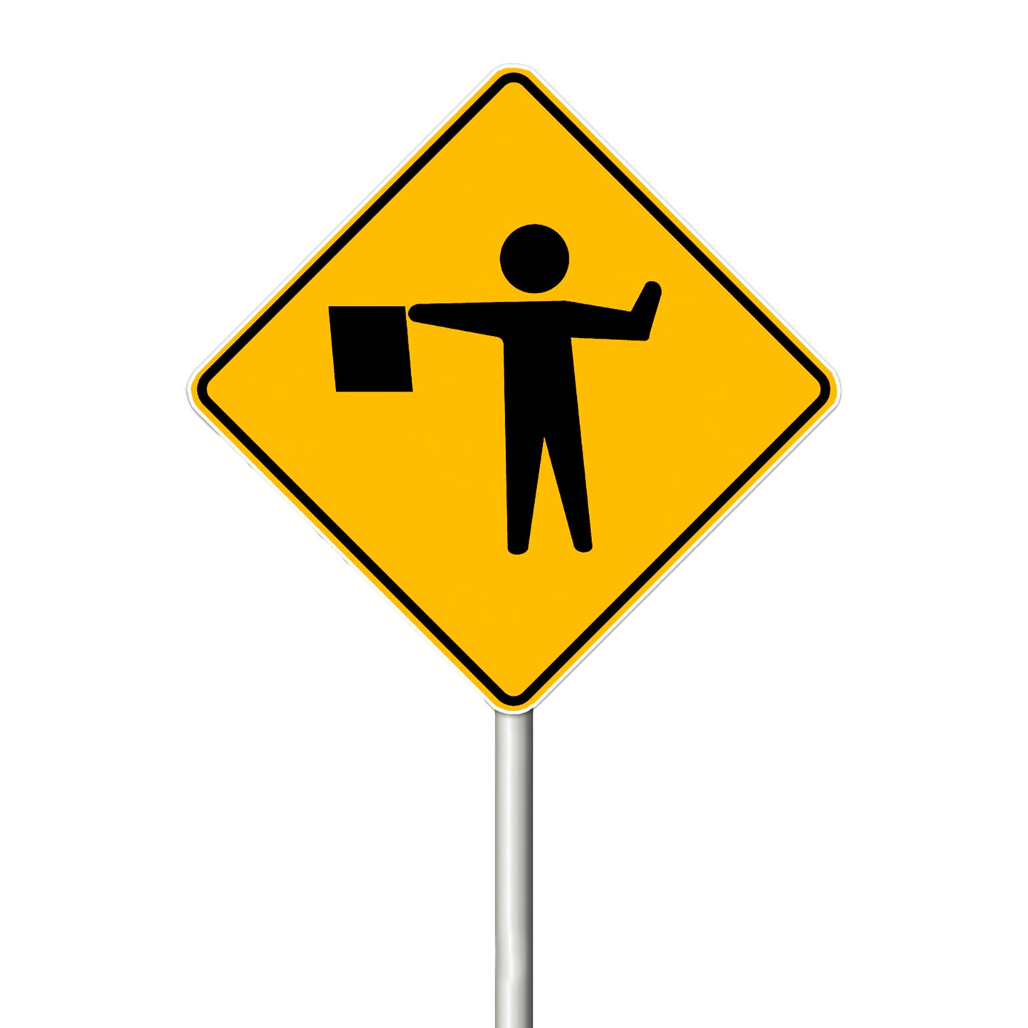 Señal Banderero 0.6X0.6 Al 3 Gip