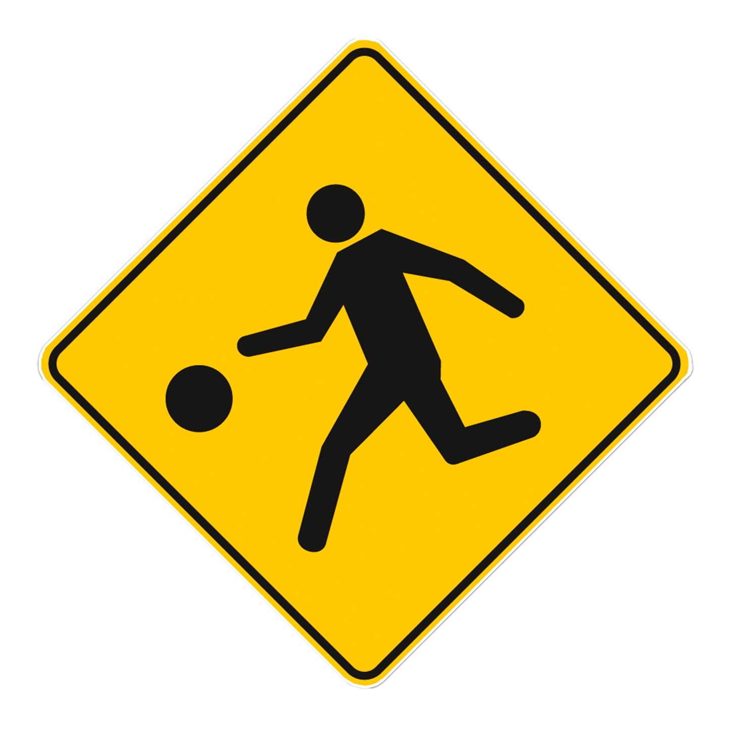 Señal Niño Jugando 0.6X0.6 Alum Gip