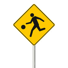 Señal Niño Jugando 0.6X0.6 Alum Gip