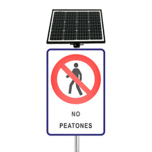 Liq. Señal Led Solar Retro Rectang 600X900