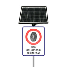 Liq. Señal Led Solar Retro Rectang 450X600