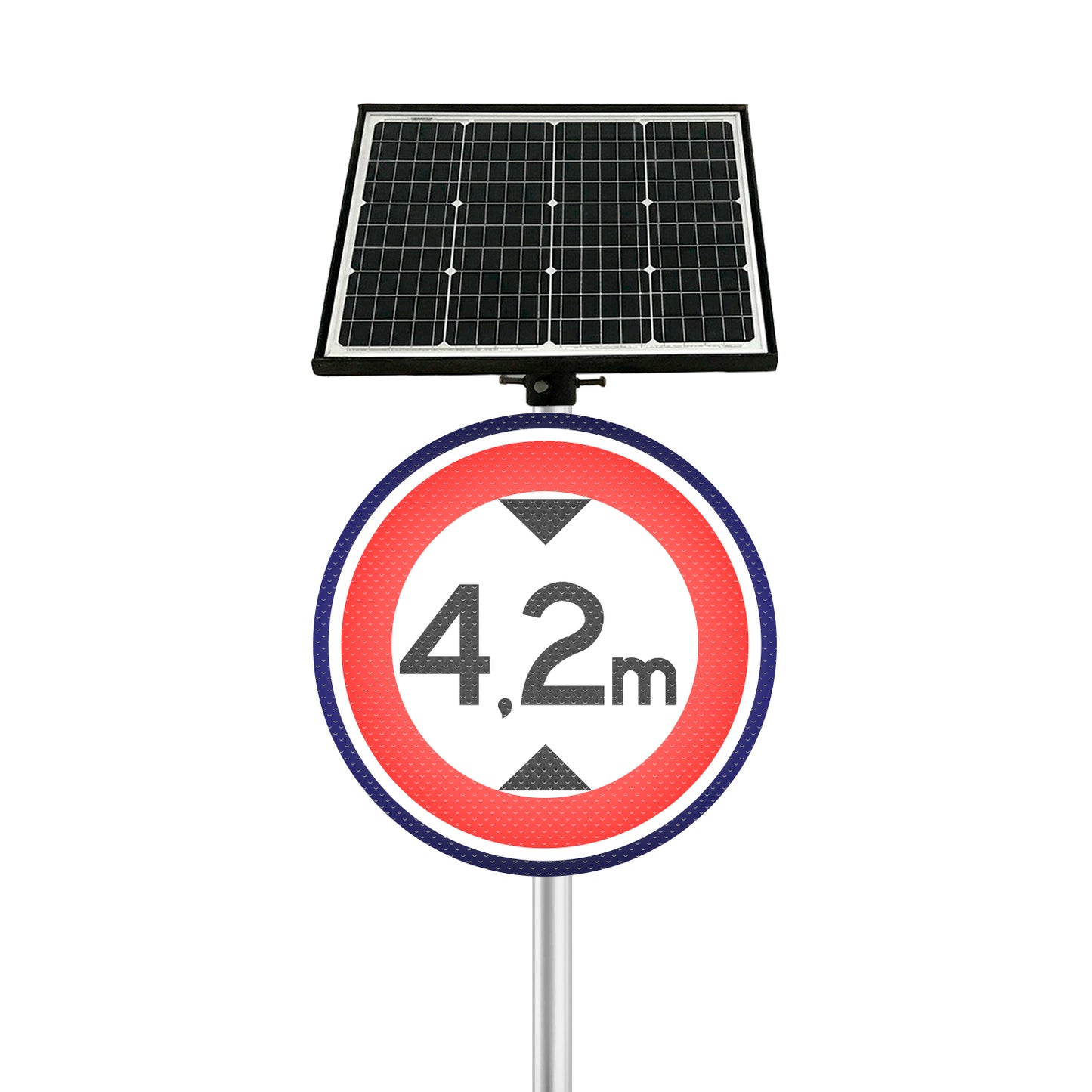 Liq. Señal Led Solar Retro Circular 600