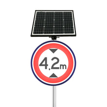 Liq. Señal Led Solar Retro Circular 600