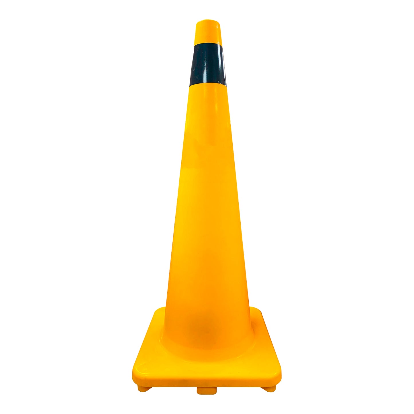 Cono 28" Amarillo C/ 1 Cinta Vinilo Negro