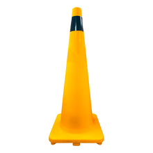 Cono 28" Amarillo C/ 1 Cinta Vinilo Negro