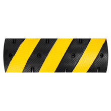 Detalle de superficie del Lomo Toro Royal 100 cm con franjas amarillo y negro antideslizantes