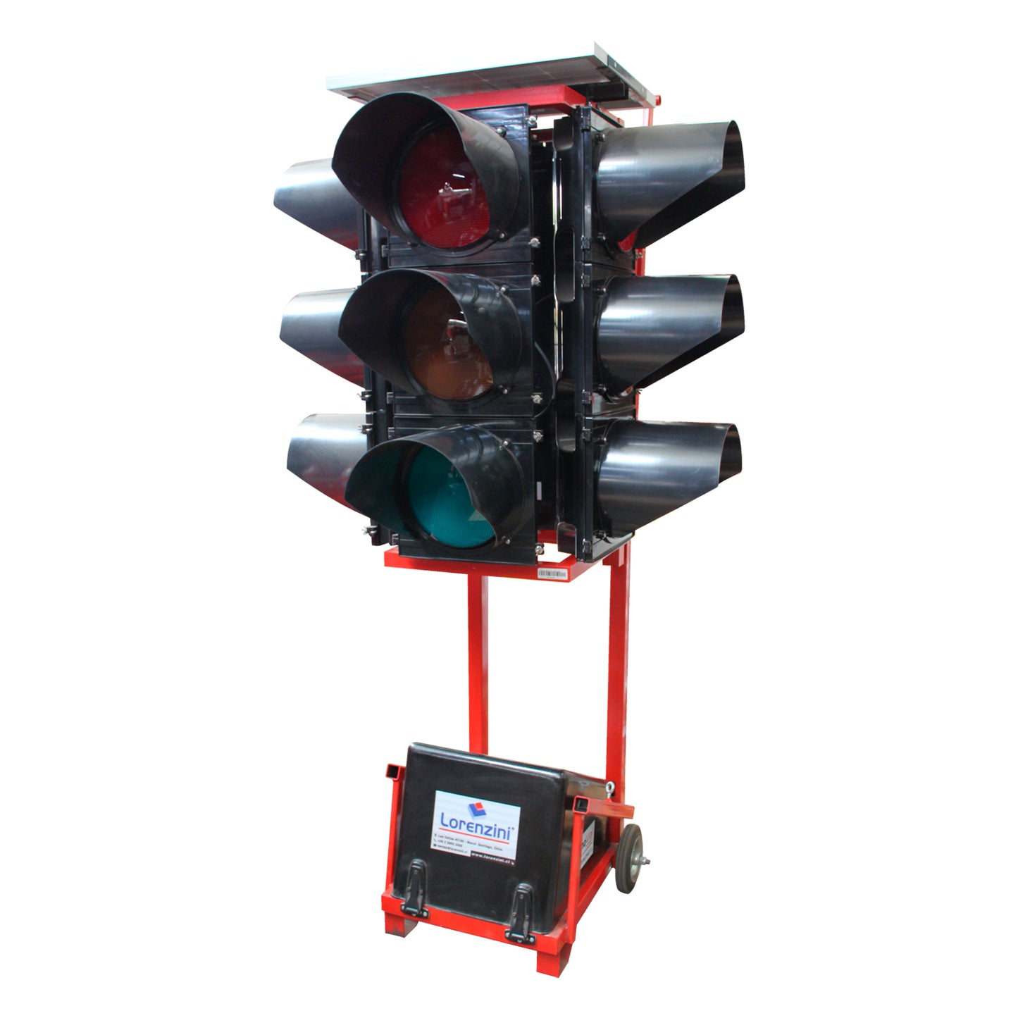 Semaforo Solar Lor Sp4 4 Cabezal 300Mm