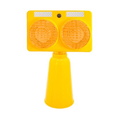 Lampara Solar Amar Doble Foco Conos