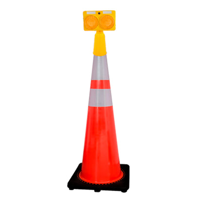 Lampara Solar Amar Doble Foco Conos