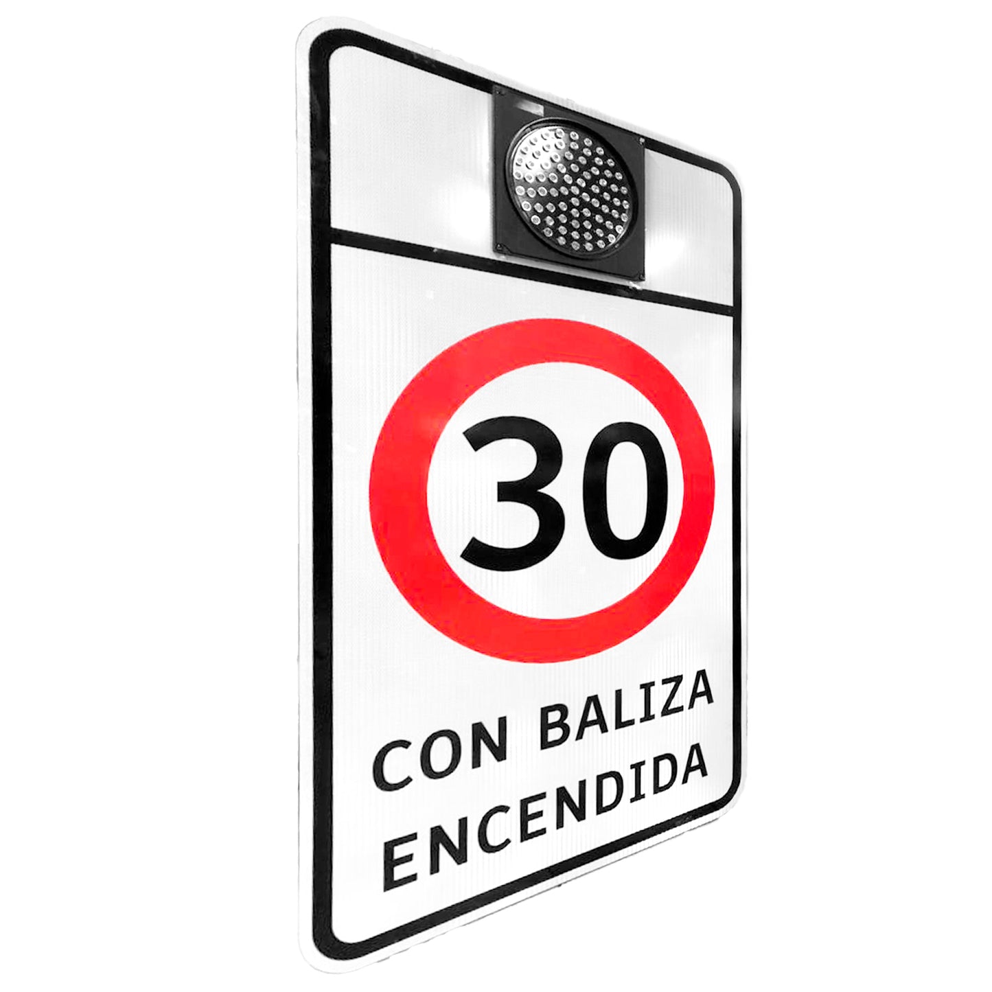 Baliza Escolar 30Km/Hr C/Chapa Temporizy C/Remoto 1