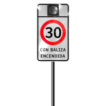 Baliza Escolar 30Km/Hr C/Chapa Temporizy C/Remoto 1