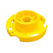 Adaptador para hito 75 cm PU canalizador oruga amarillo vista superior