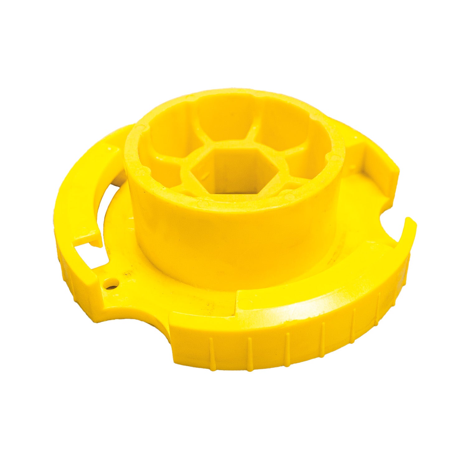 Adaptador para hito 75 cm PU canalizador oruga amarillo vista superior
